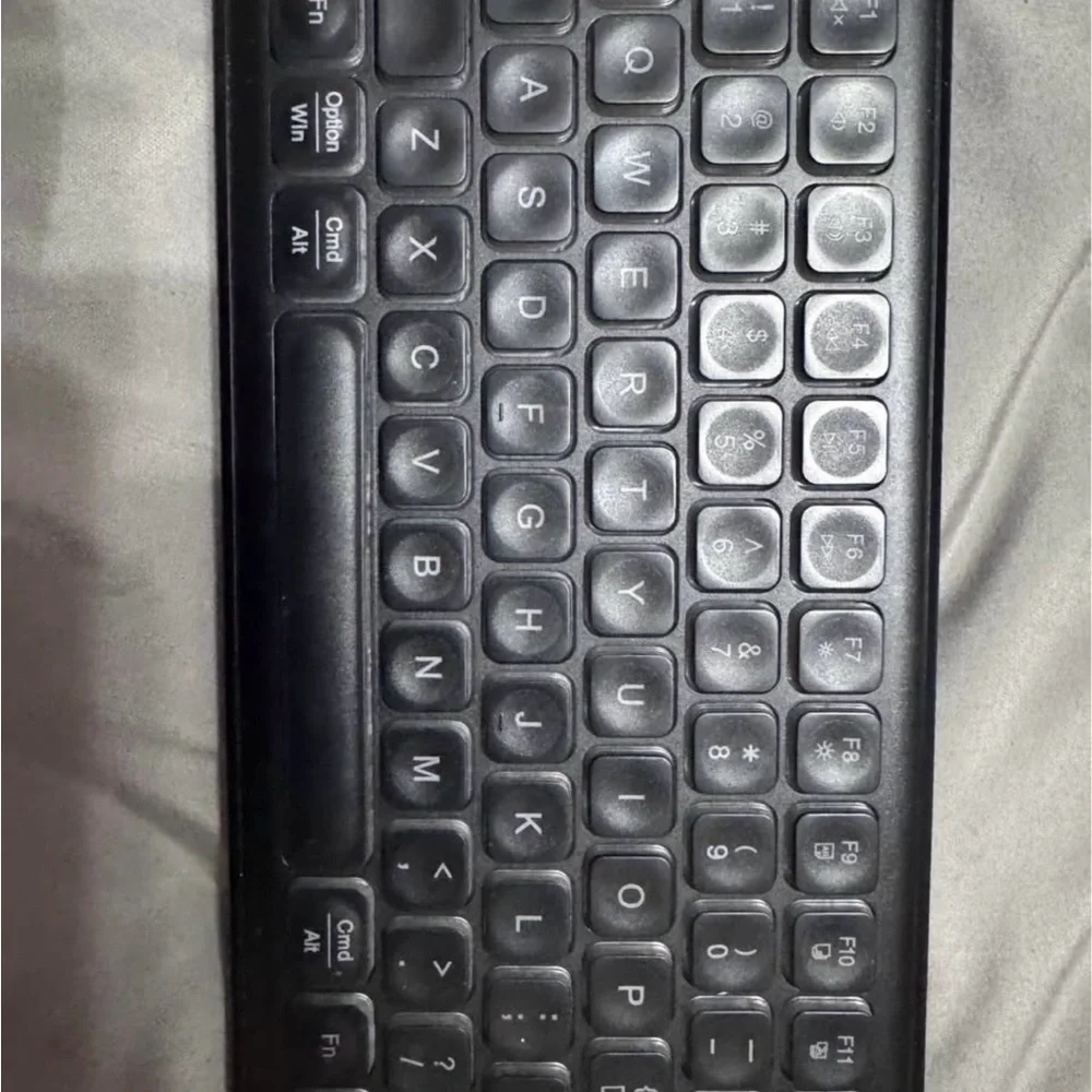 Sleek Black Wireless Keyboard